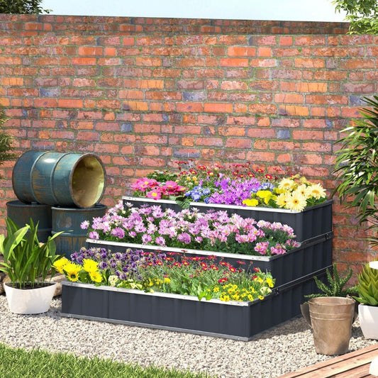 Hochbeet Stahl 3 stufige Gartenbeet