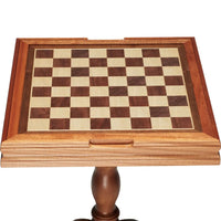 Schachspiel Holz 65x65x67cm Schachbrettspiel Schachfiguren Spielbrett Tisch