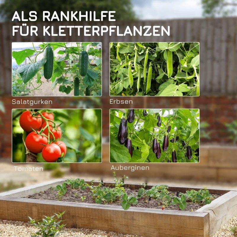 Rankgitter Beet Rankhilfe Pflanzennetz Ranknetz