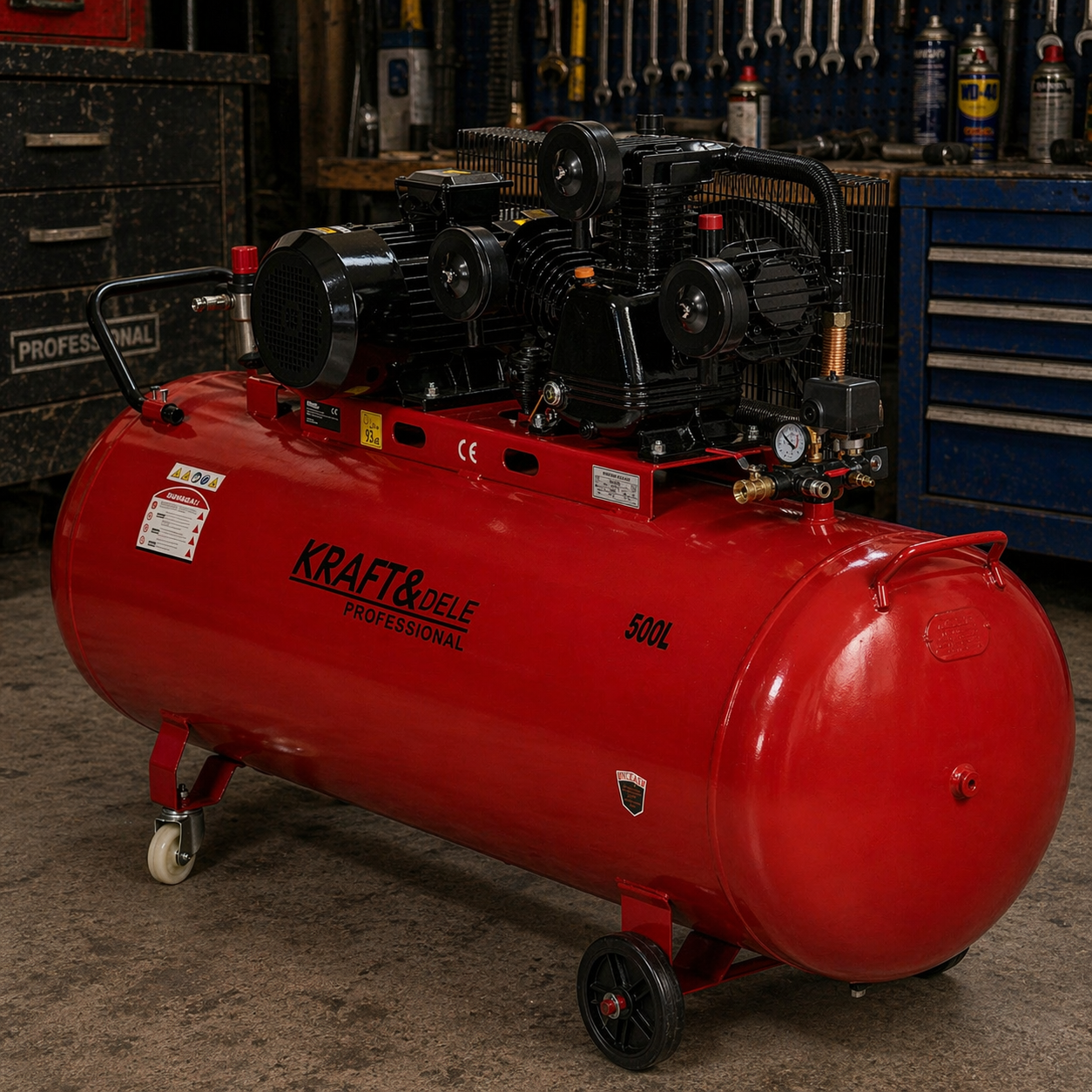 Ölkompressor 500L 400V 10,8kW Kompressor Werkstatt