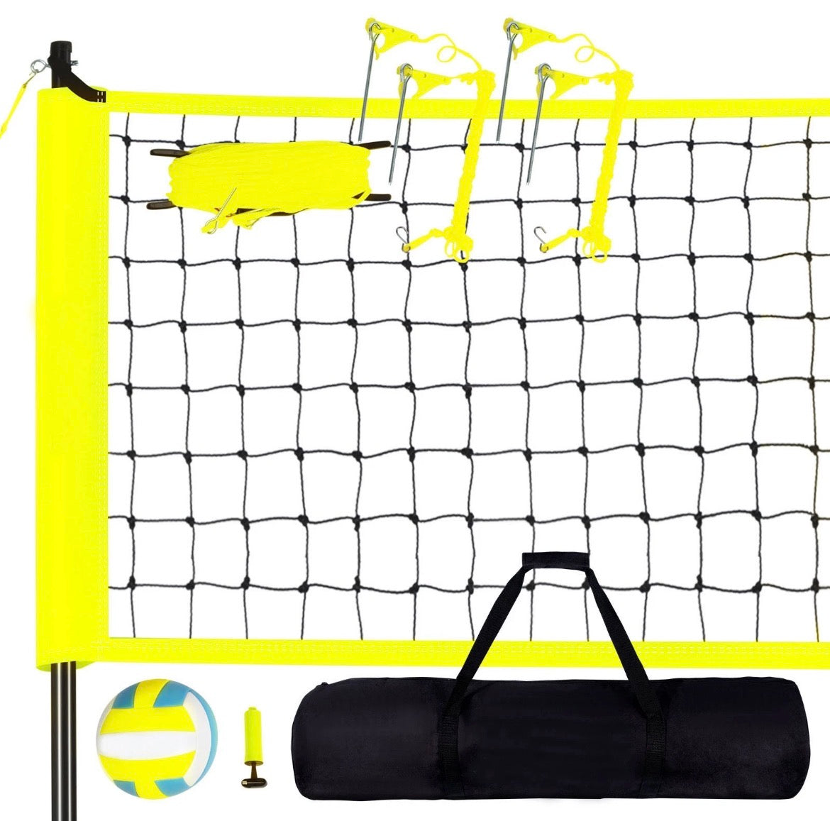 Volleyballset Netz Tragbar Volleyballnetz Outdoor