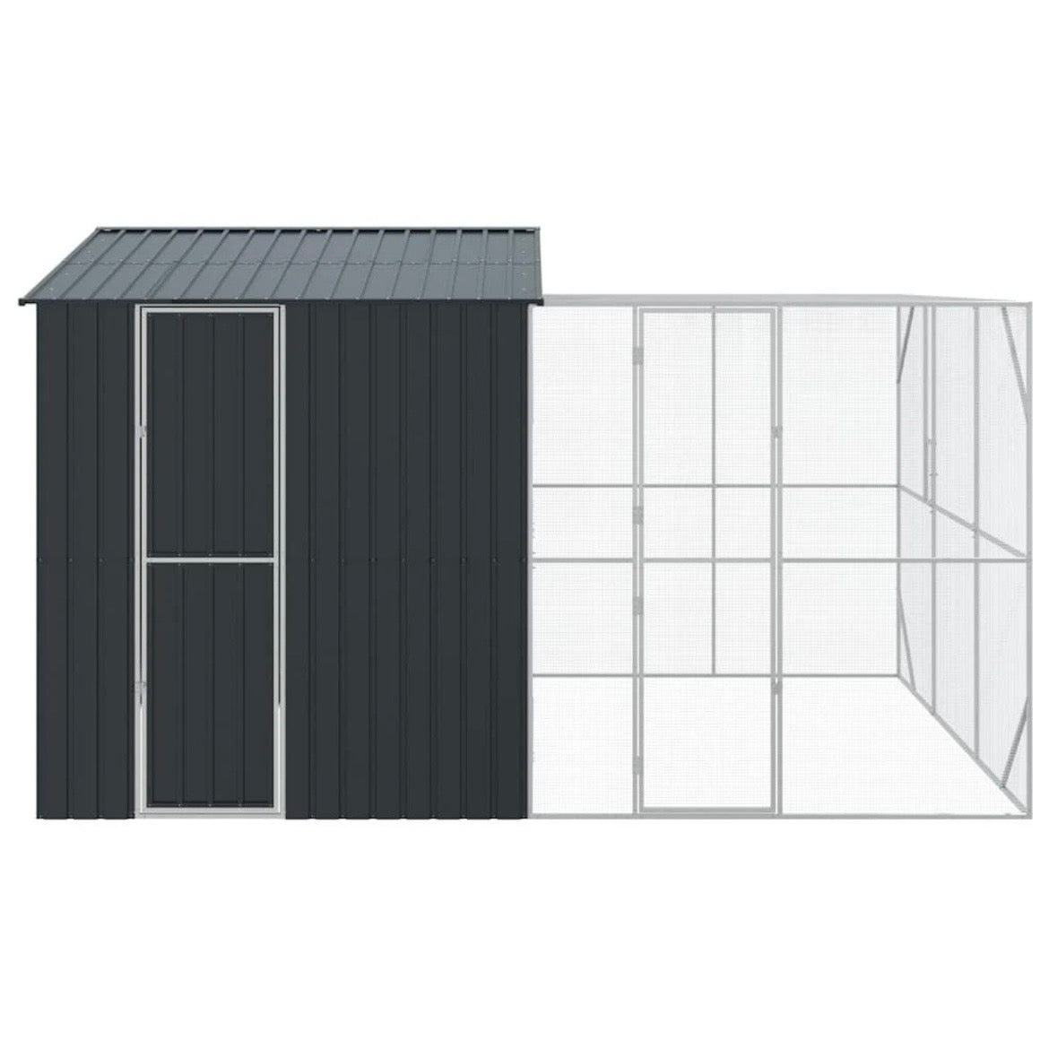 XXL Voliere Vogelkäfig Vogelvoliere Stahl Vogelhaus 425x304x247cm