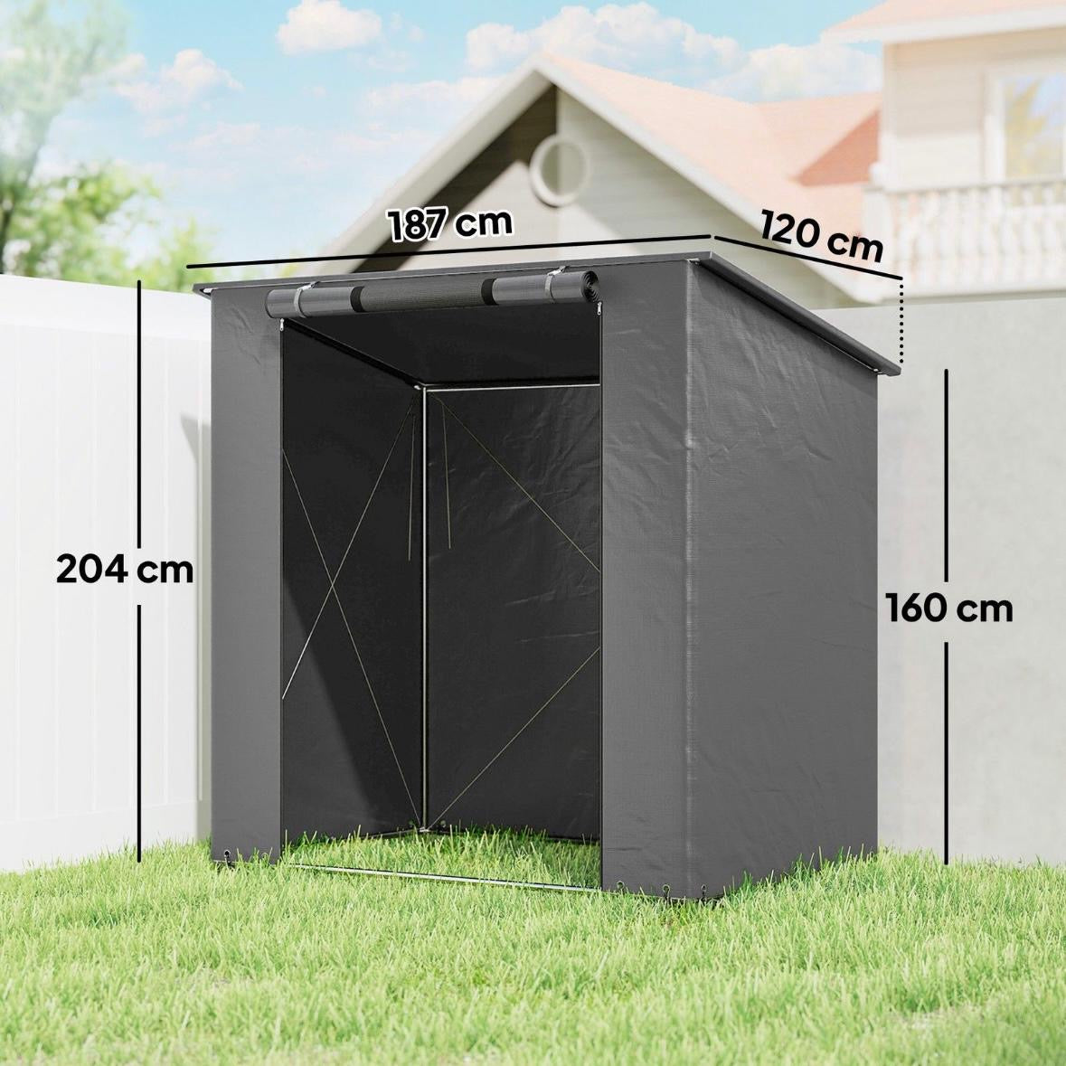 Zeltgarage 1,9x1,2m Wasserdicht
Garagenzelt Reißverschlusstür