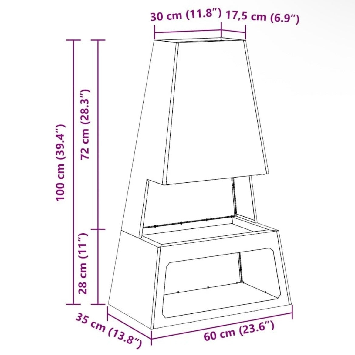 Feuerstelle Gartenmöbel Feuerkorb Outdoor Kamin Terrasse