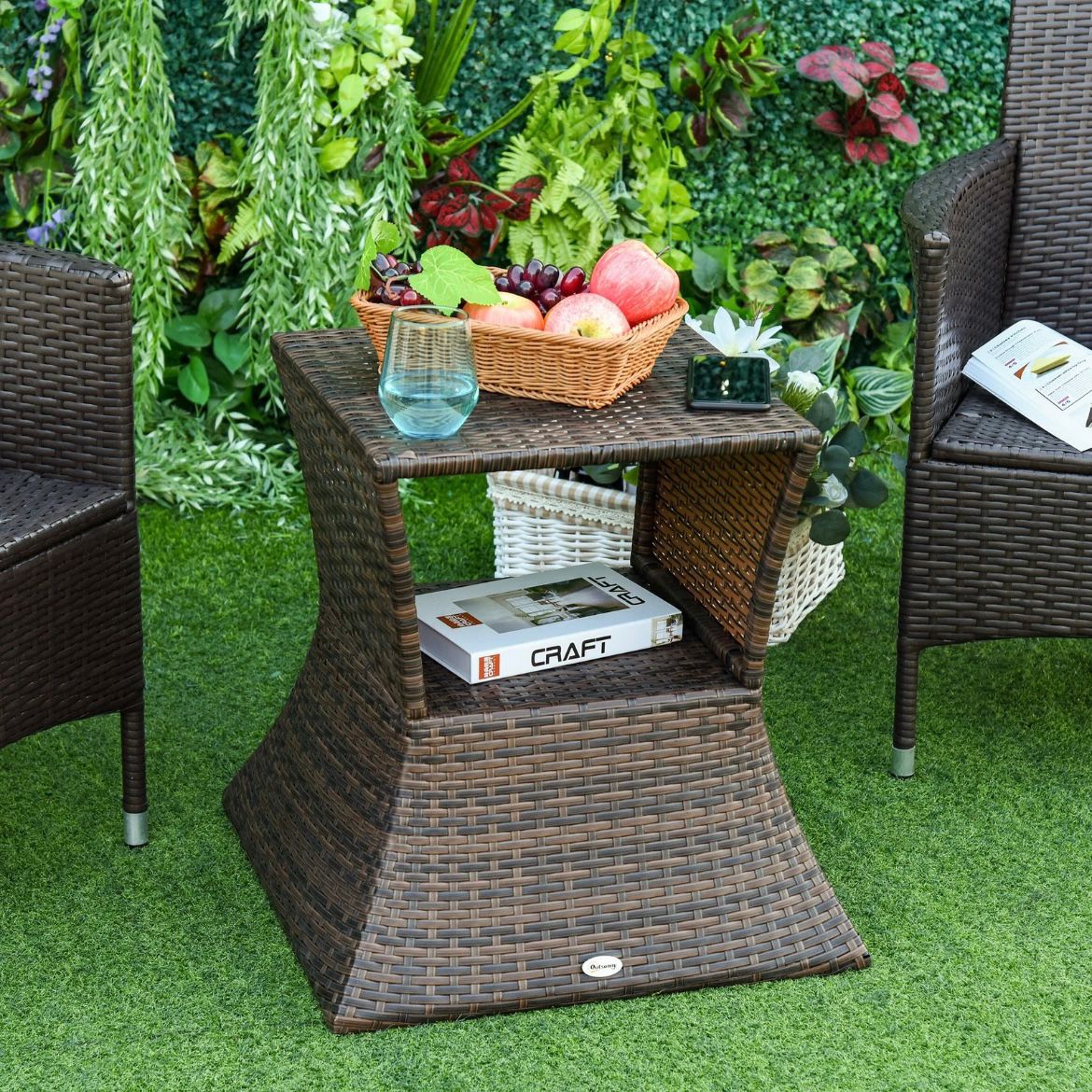 Gartentisch Beistelltisch Terrassentisch Sonnenschirmständer Gartenmöbel
