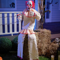 Halloween Animatronic Clown Deko Sitzend Dekoration