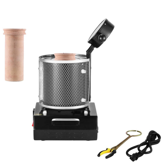 Elektrischer Goldschmelzofen 3kg Keramiktiegel 1350W Schmelzofen Schmelzen