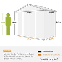 Gerätehaus Holzoptik Gartenschuppen Schuppen Gartenhaus Werkzeughaus