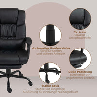 Vinsetto Bürostuhl Ergonomisch Massagefunktion Fußstütze Sessel