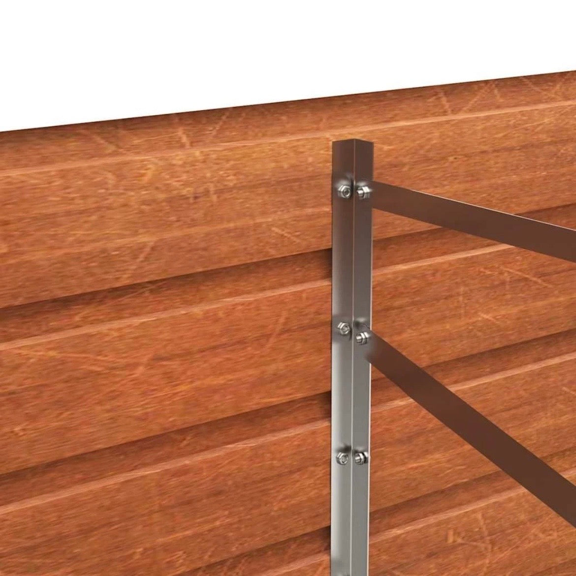 Hochbeet Cortenstahl Pflanzbeet Pflanzkasten 240x80x45cm