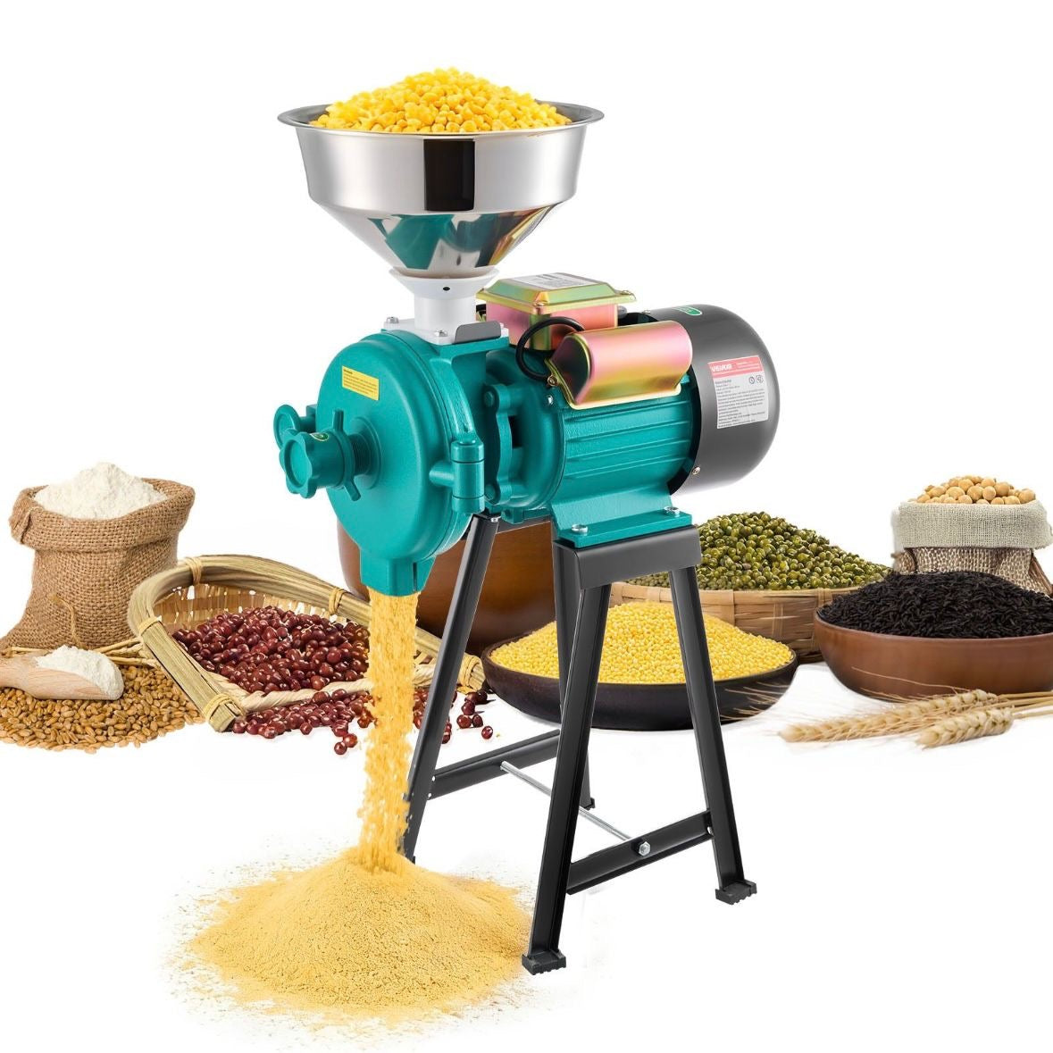 Elektrische Getreidemühle 50kg/h Gewerbliche Gewürzmühle 2200W