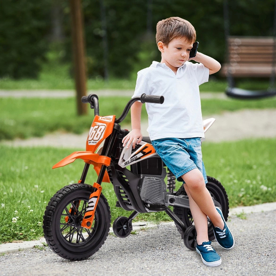 Kinder Elektro Motorrad 12V Kindermotorrad Outdoor Spielgeräte