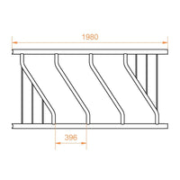 Futterraufe Schrägfressgitter 2x2m 12 Plätze Heuraufe Raufe