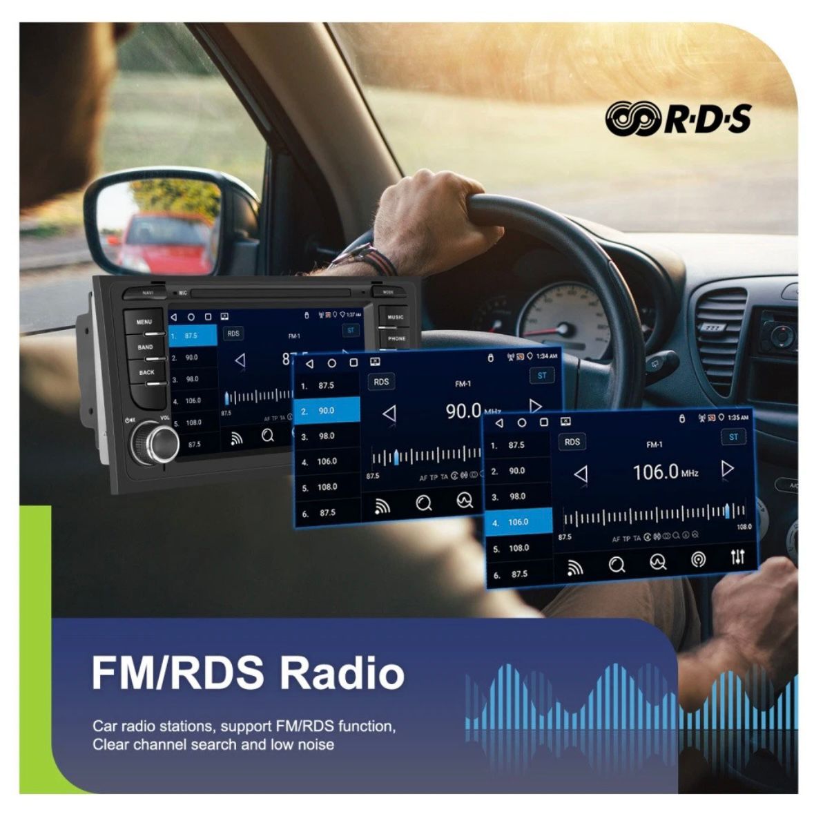 Autoradio für AUDI A6 C5 1997-2004 Android 15 GPS WIFI 4G+64G RDS