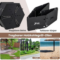 BBQ Grill Holzkohlegrill Feuerschale Campinggrill Klappgrill Picknickgrill