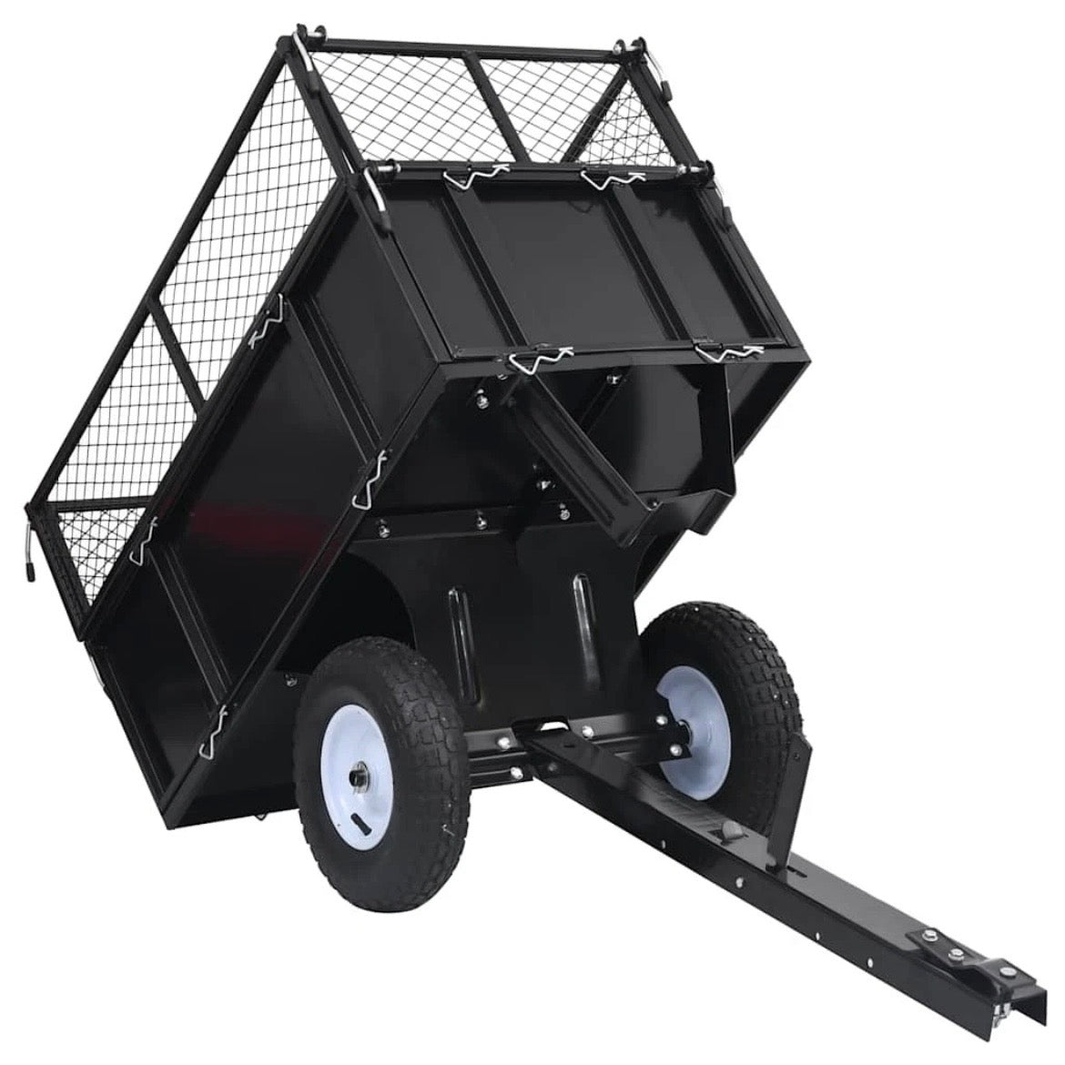Kippanhänger Gartenwagen Rasenmäher Anhänger 150kg