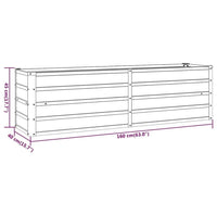 Hochbeet Cortenstahl Pflanzbeet Pflanzkasten 160x40x45cm