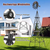 Windrad 253cm Windmühle Deko Gartendeko Garten
