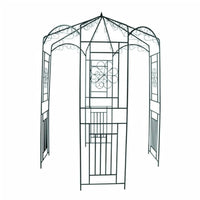 Rosenpavillon Metall Rosenbogen Eisenpavillon Rankhilfe 250cm