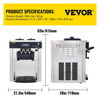 Speiseeisbereiter Eismaschine 2200W Eisbereiter