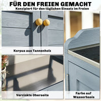 Pflanztisch Unterschrank Gartenschrank Arbeitsplatte 2 Schubladen
