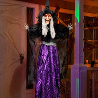 Halloween Animierte Sprechende Hexendeko 119,4cm
