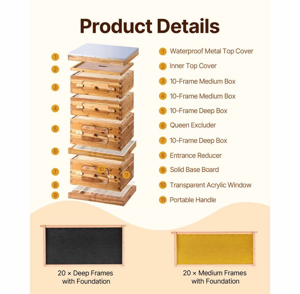 Bienenbeute Zander Bienenstock Bienenkasten Imkereibe