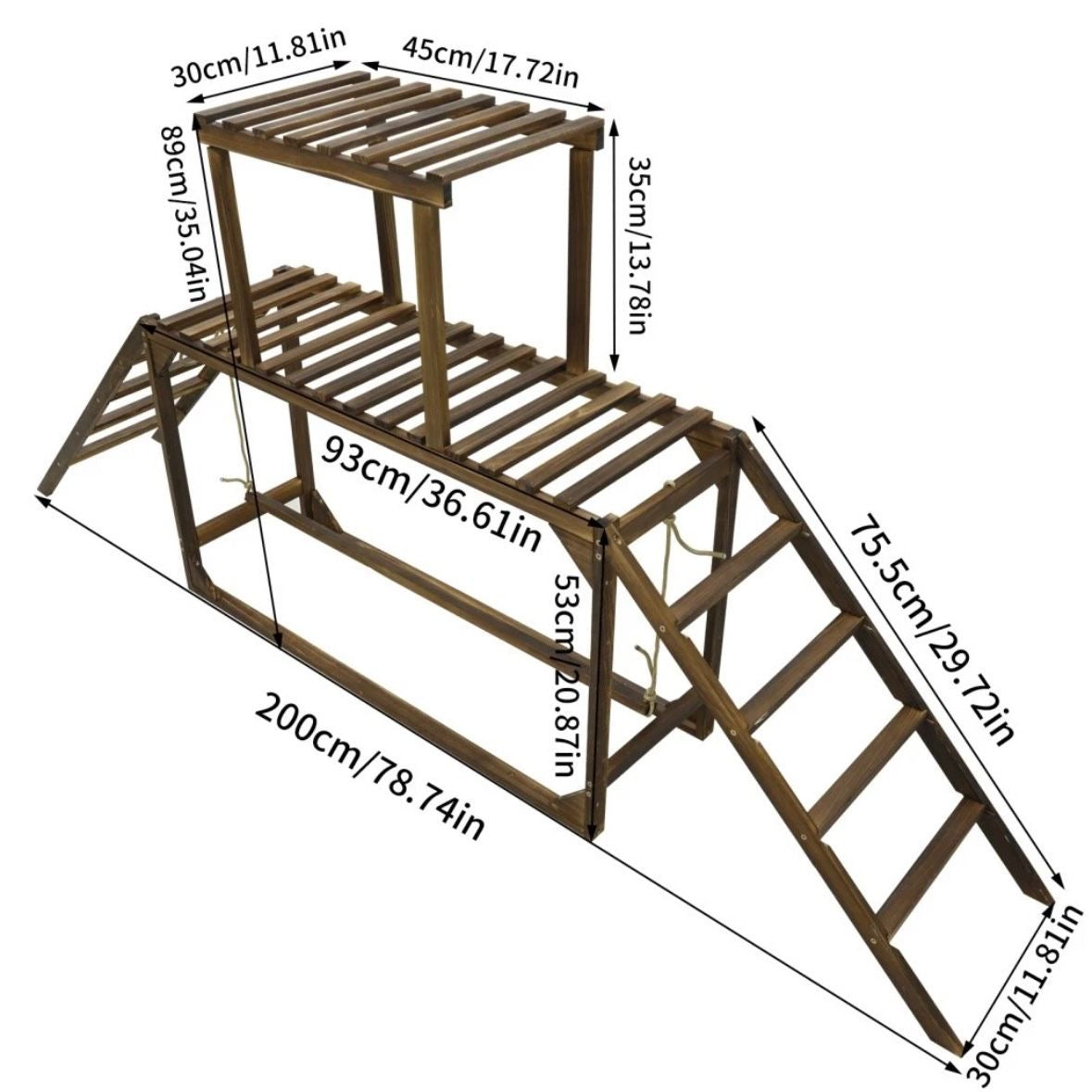 Hühnerklettergerüst Hühnerperch Hühnerleiter Spielplatz Hühner Sitzstangen