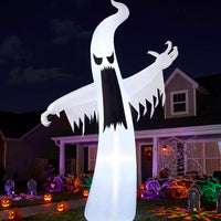 LED Halloween Geist 3,6m Aufblasbar Gartendeko Deko Halloween