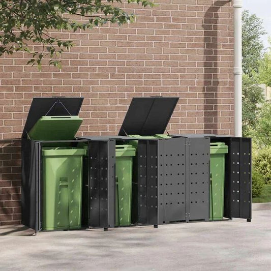 Mülltonnenbox 4x Mülltonnen Tonnen Müllboxen Tonnenbox