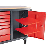 Mobile Werkbank 180cm Werktisch mit Schubladen Werkstatt