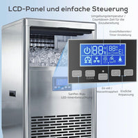 Kommerzielle Eiswürfelmaschine 45kg/24h Eismaschine 13kg Eis