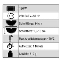 Thermosäge 130W Heißschneider Hitze Schneider Styropor Säge