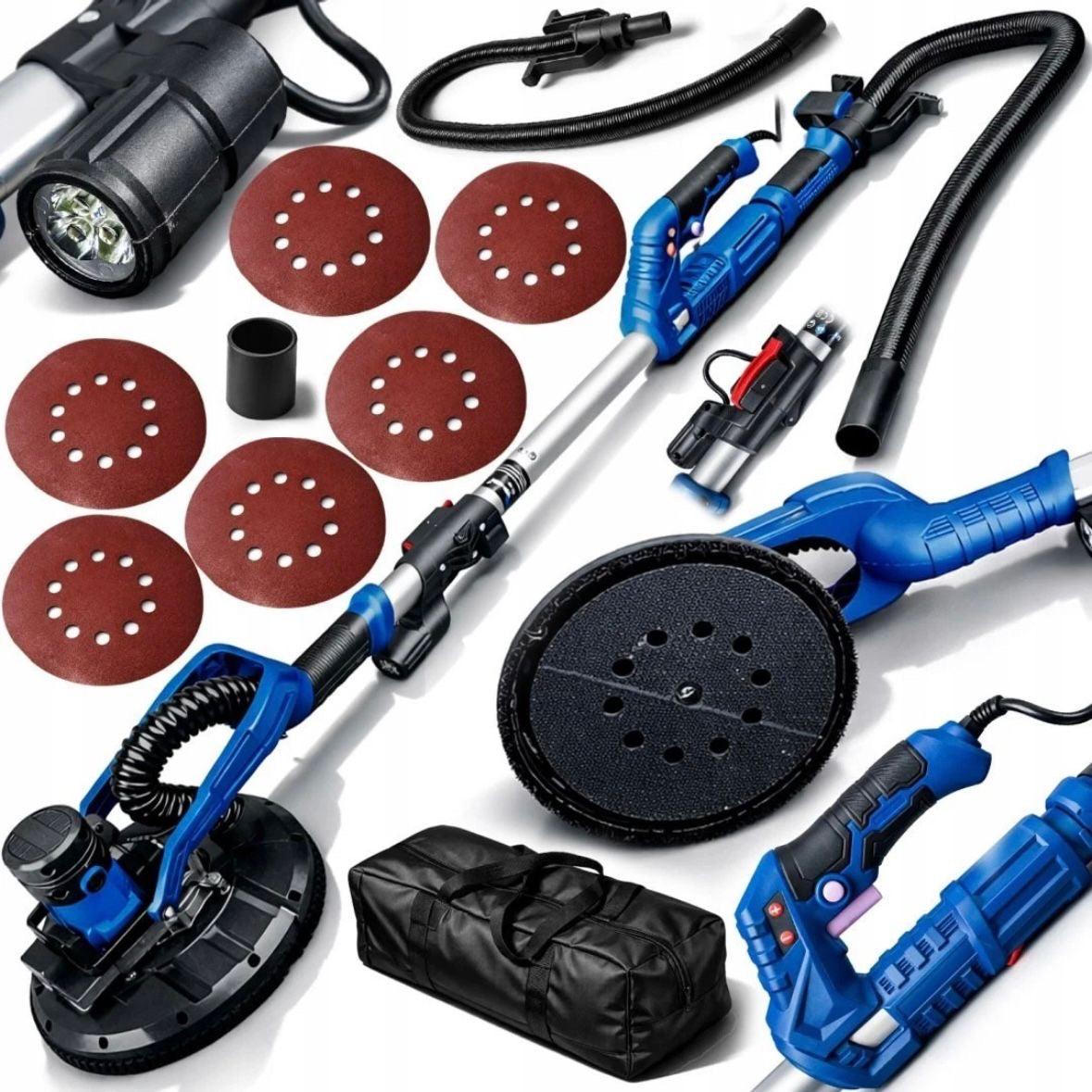 Trockenbauschleifer Langhalsschleifer Giraffe 2100W LED Staubabsaugung