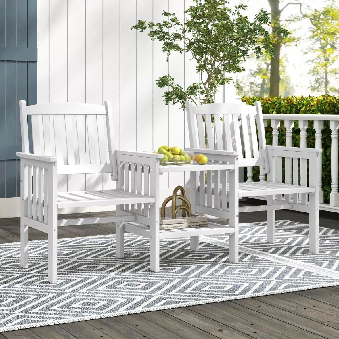 Gartenbankset Gartentisch Terrassenbank Balkonbank Set