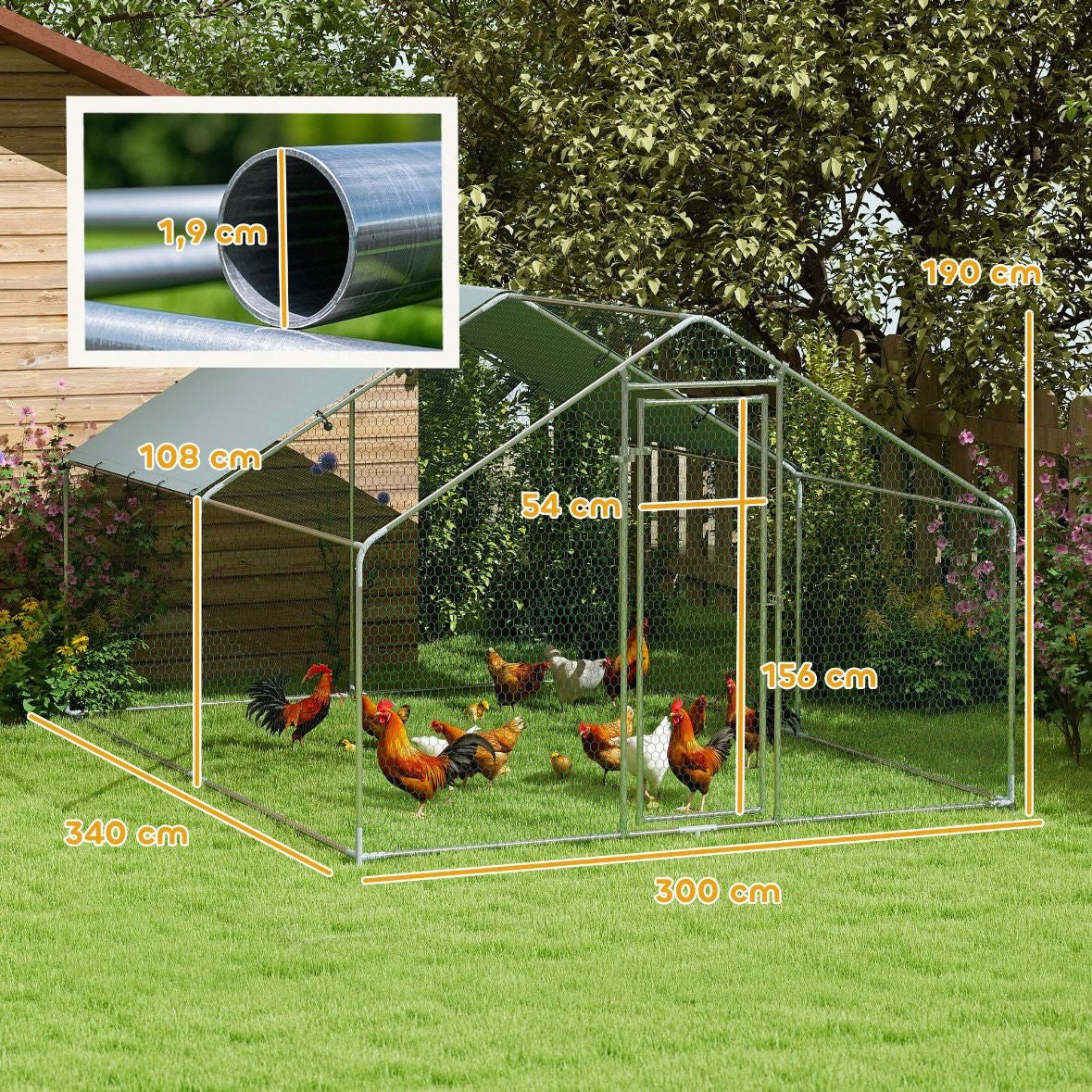 Hühnerstall Hühnergehege Gehege Stall Huhn Käfig