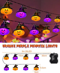 Halloween Lichterkette Kürbis Deko Außenbeleuchtung Beleuchtung