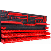 Werkzeugwand 170x78cm 50 Boxen Lochwand Werkzeug