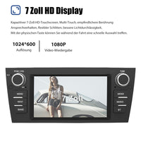 Autoradio 7 Zoll Android 14 CarPlay GPS Navi Touchscreen 2 +32GB 2DIN E90 E91