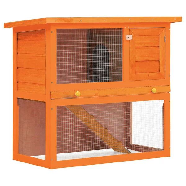 Kleintierstall Kaninchenstall 90x45x80cm Hasenstall Hasengehege Stall Hasen