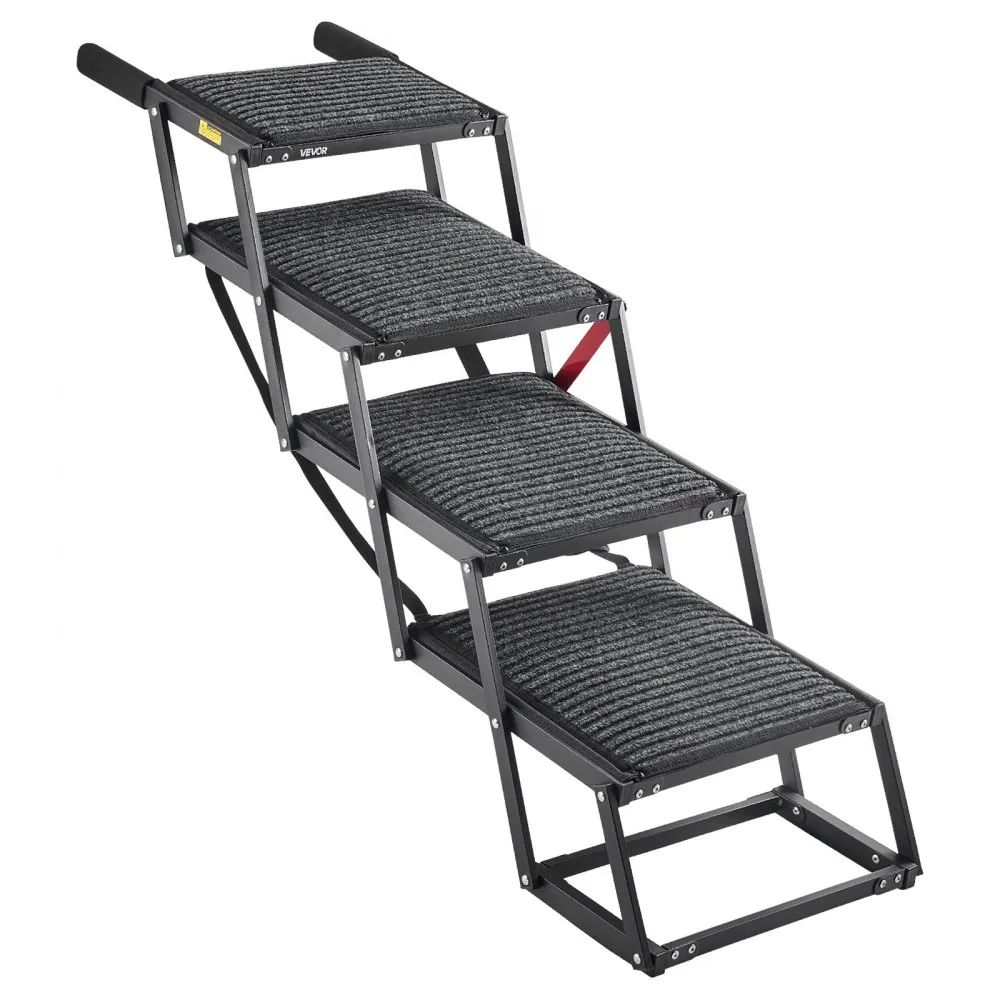 Hundetreppe Auto Einstiegshilfe Hundeleiter 4 Stufen 90 kg