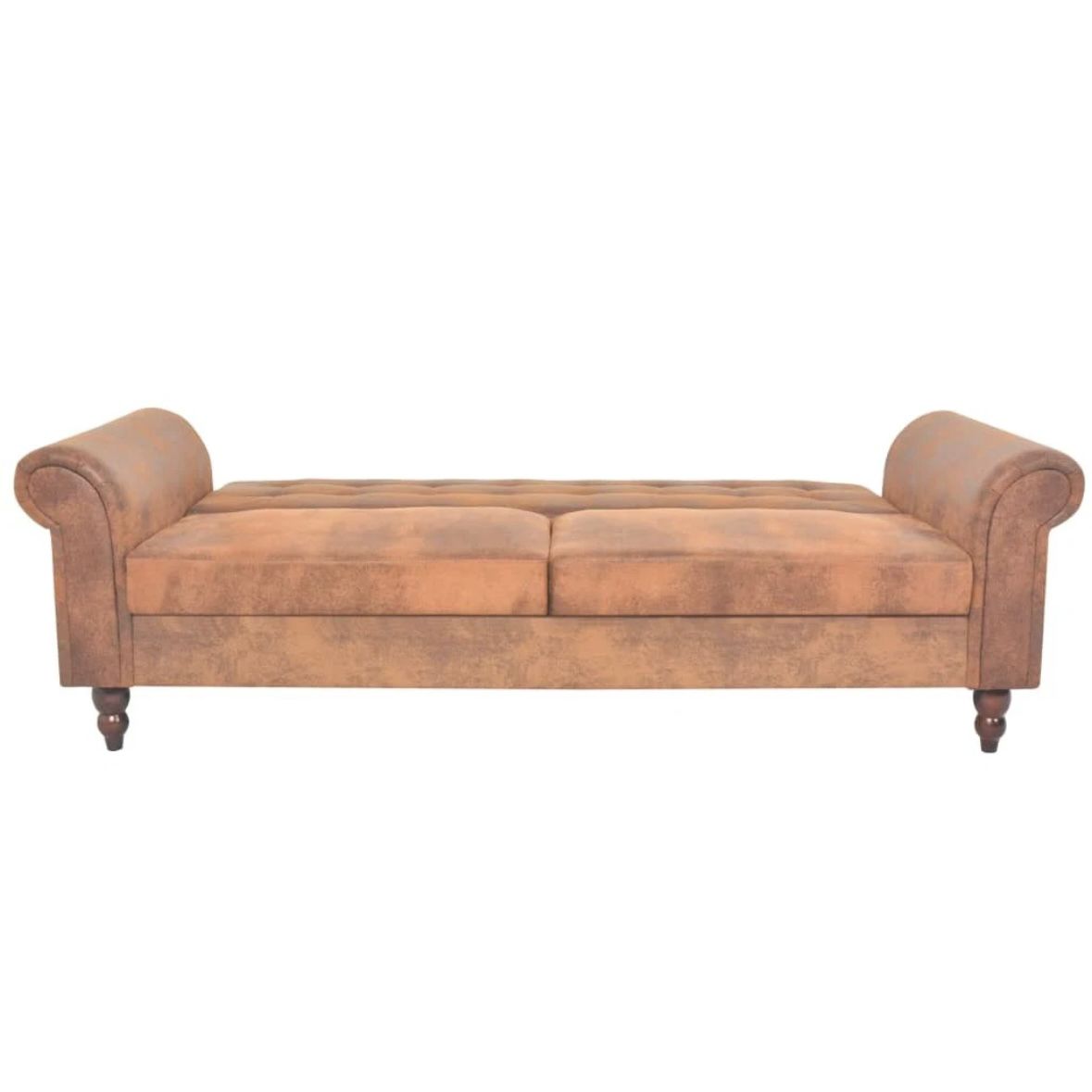 Antikes Schlafsofa Kunstleder Sofa Bettsofa Schlafcouch Vintage