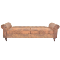 Antikes Schlafsofa Kunstleder Sofa Bettsofa Schlafcouch Vintage