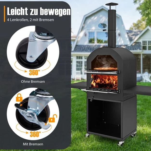 Holzofen Pizzaofen Gartenofen Pizzastein Ofen