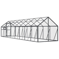 Alu Voliere Vogelkäfig Vogelvoliere Freilaufgehege Vogelhaus 179×800×185cm