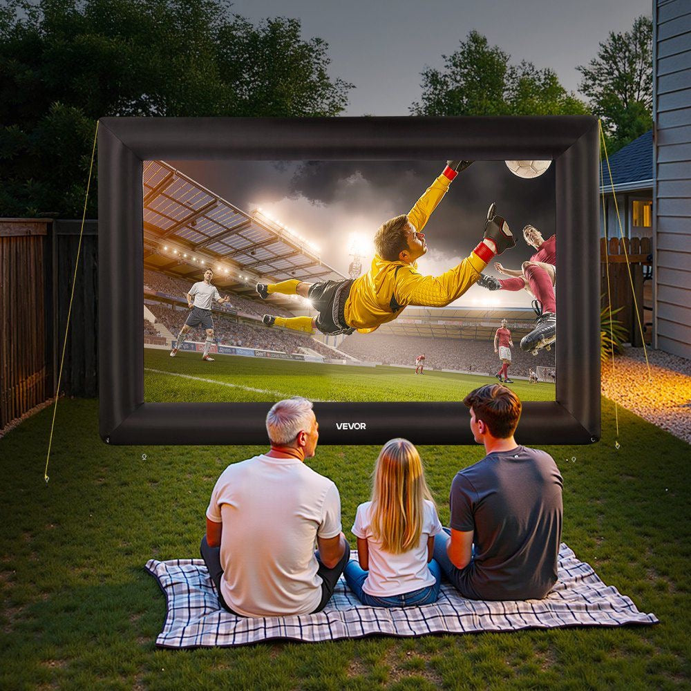 XXL Aufblasbare Projektionsleinwand Outdoor Heimkino Leinwand Gebläse