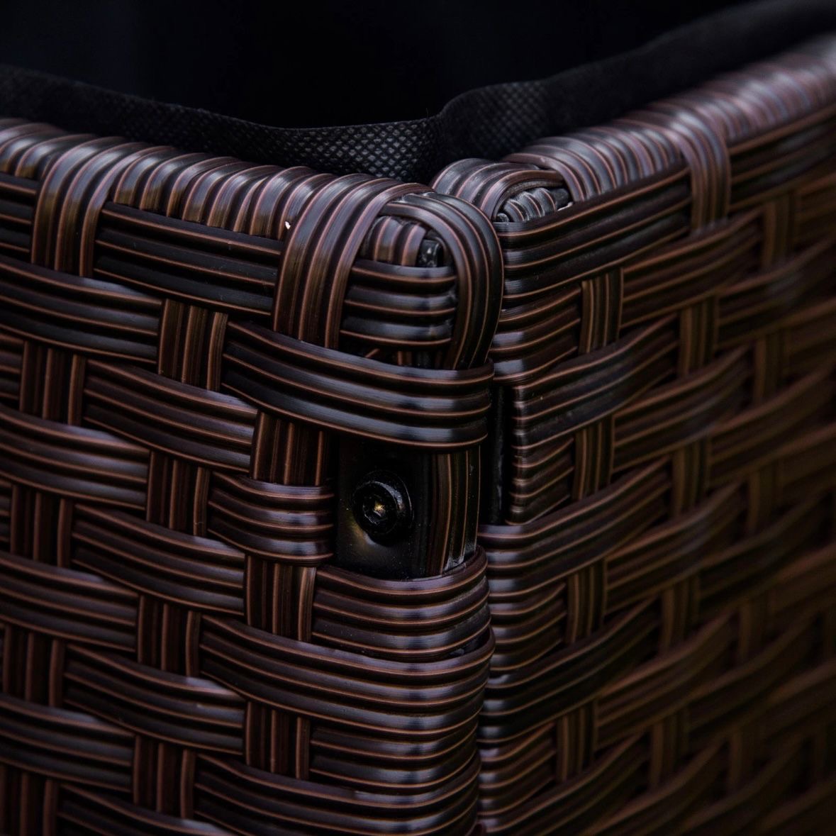 Poly Rattan Hochbeet Rollen Pflanzkasten Blumenbeet Beet
