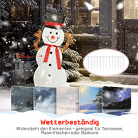 Schneemann Familie 3-teilig LED Beleuchtung Außendekoration Weihnachten