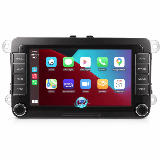 Android 14 Autoradio mit CarPlay Navi für VW Golf 5 6 Touran Caddy Jetta