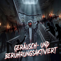 Halloween Hängende Zombie Deko Dekoration Sound LED-Augen 110cm
